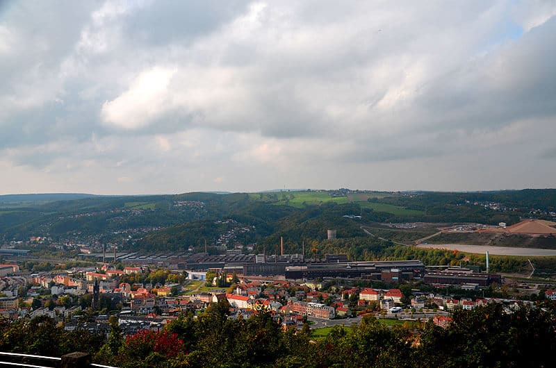 Blick auf die Stadt Freital