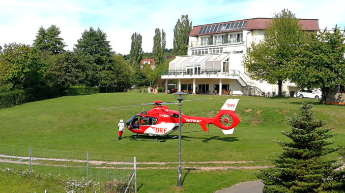 DRF Luftrettung auch in Freital im Einsatz