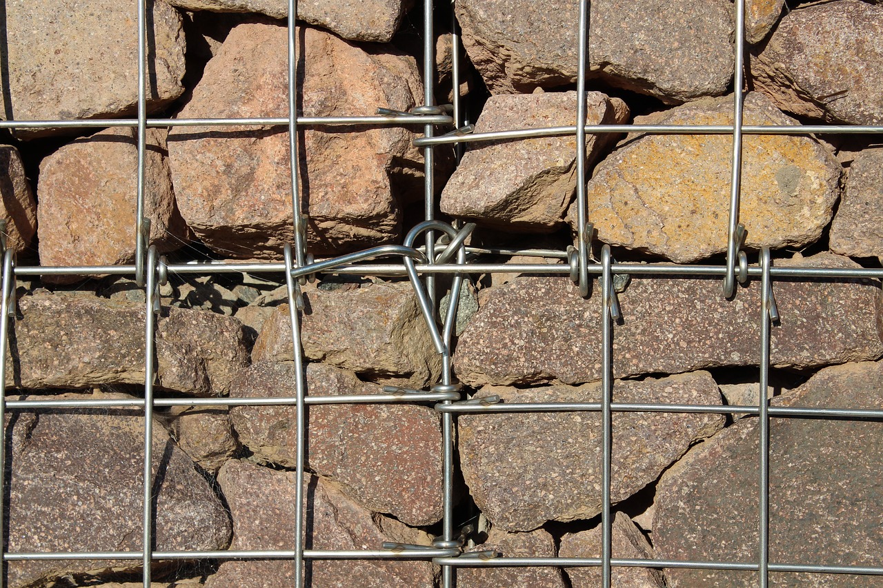 Gabione als Mauer