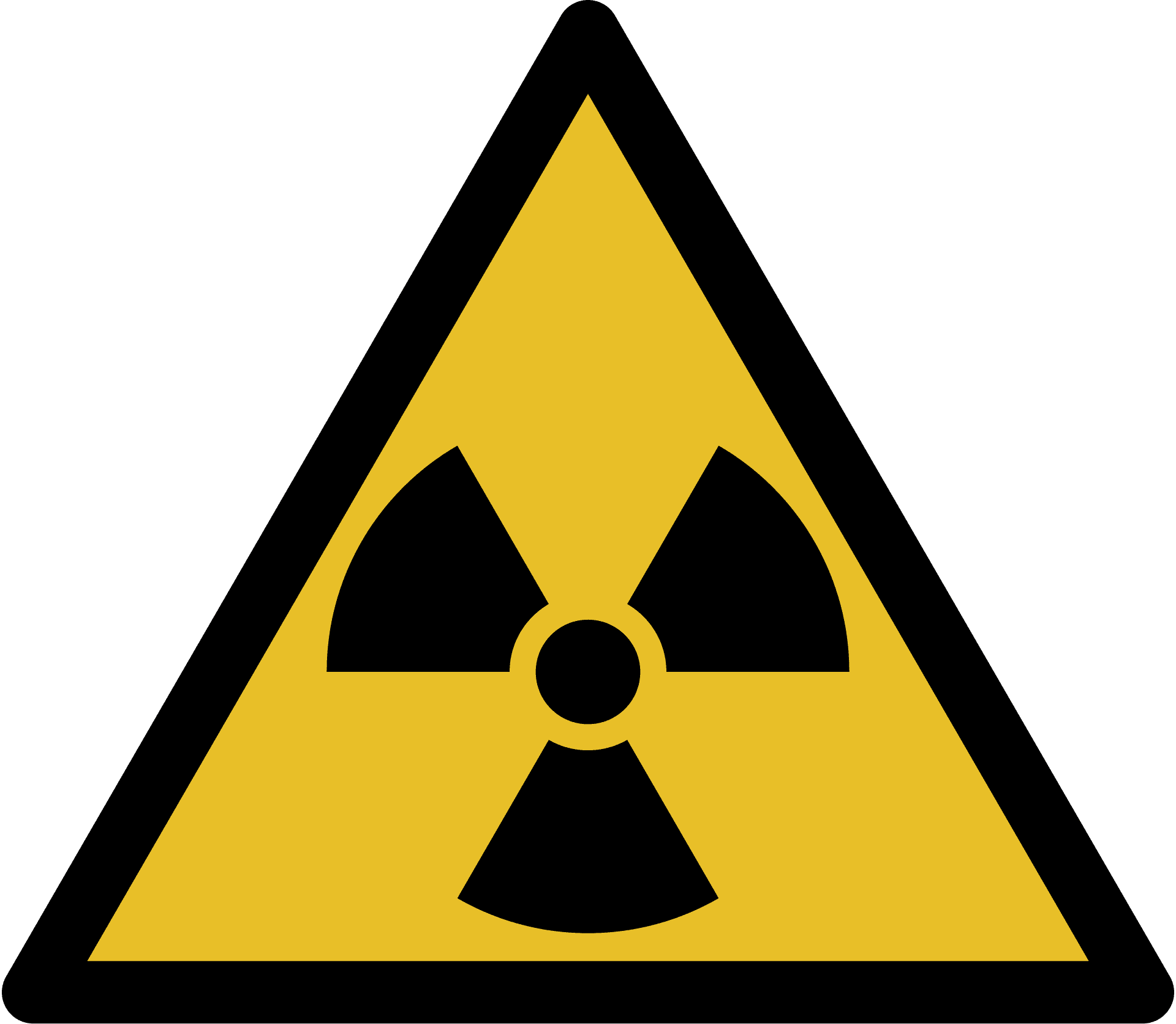Radioactive Warnschild