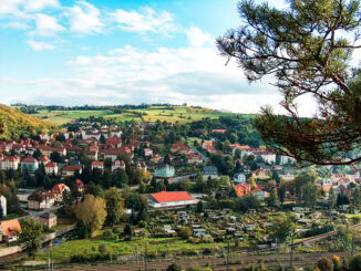 Blick auf Freital-Hainsberg